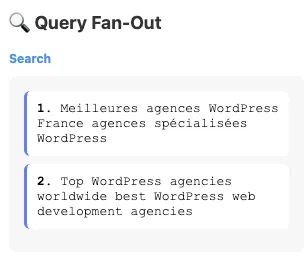 Exemple query fan out