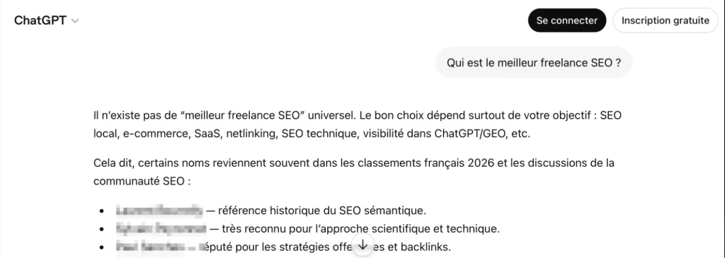 Test requête GEO sans connexion