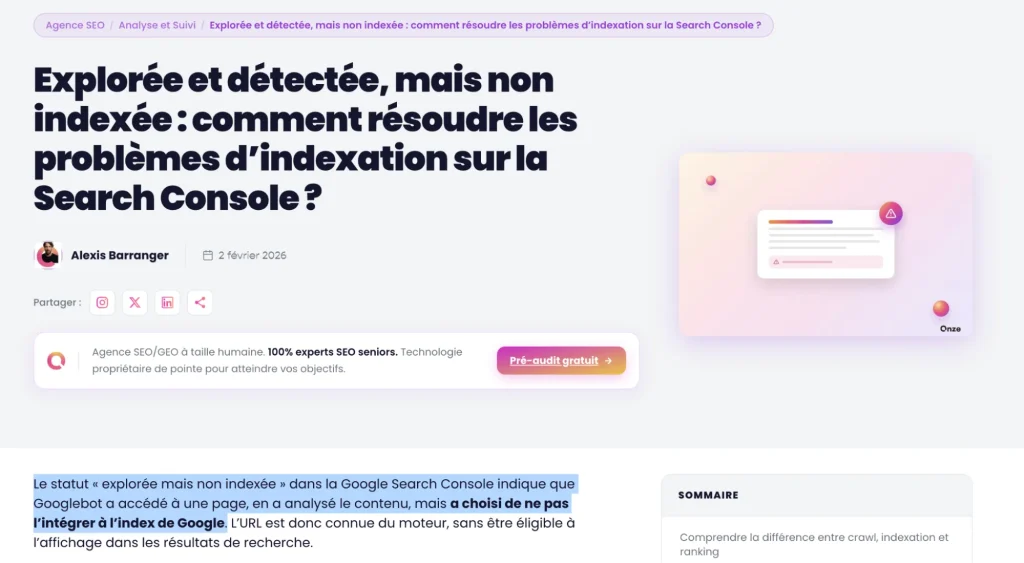 Comment apparaître dans les AI Overviews - Répondre dès l'intro