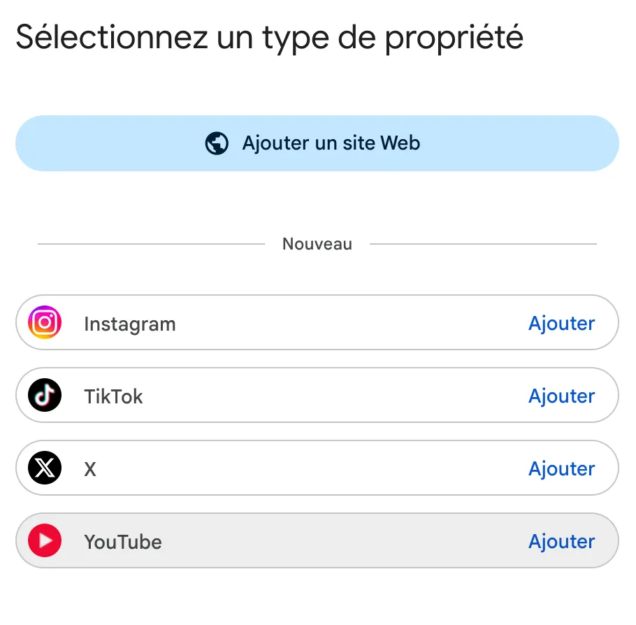 VSEO - Ajouter la propriété Youtube